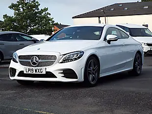 Used 2019 Mercedes-Benz C Class AMG Line White - Interior and Exterior details 13
