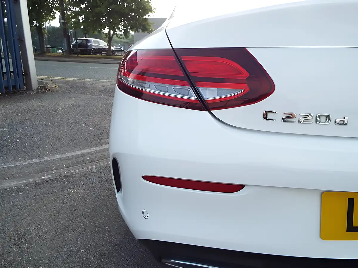 Used 2019 Mercedes-Benz C Class AMG Line White - Interior and Exterior details 15
