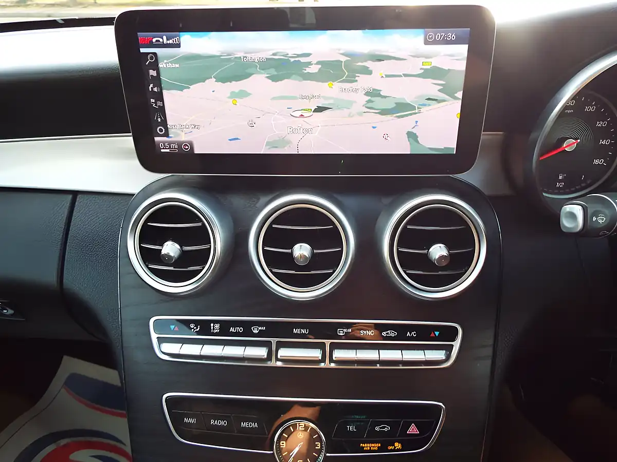 Used 2019 Mercedes-Benz C Class AMG Line White - Interior and Exterior details 18