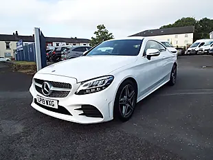 Used 2019 Mercedes-Benz C Class AMG Line White - Interior and Exterior details 3
