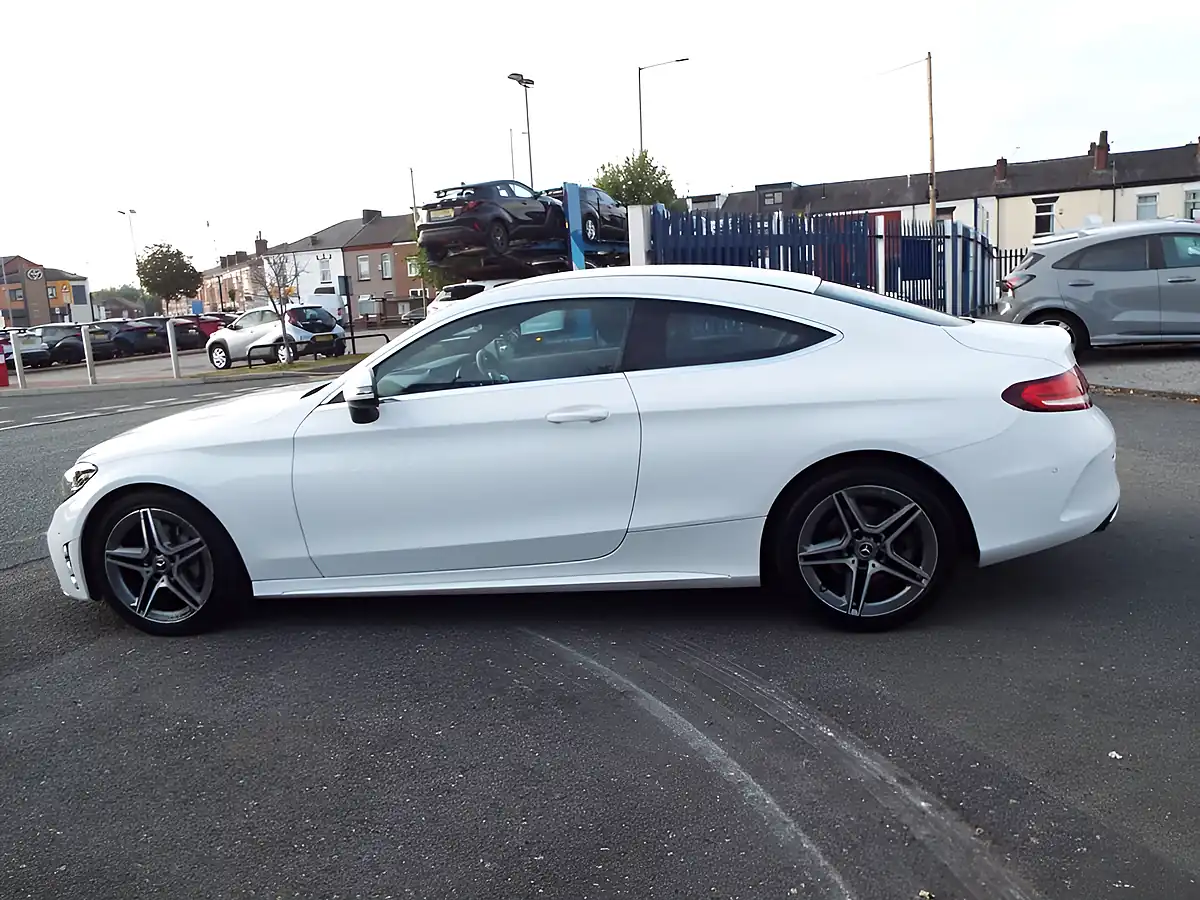 Used 2019 Mercedes-Benz C Class AMG Line White - Interior and Exterior details 4