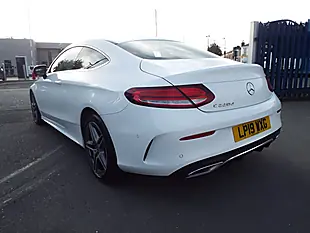 Used 2019 Mercedes-Benz C Class AMG Line White - Interior and Exterior details 5