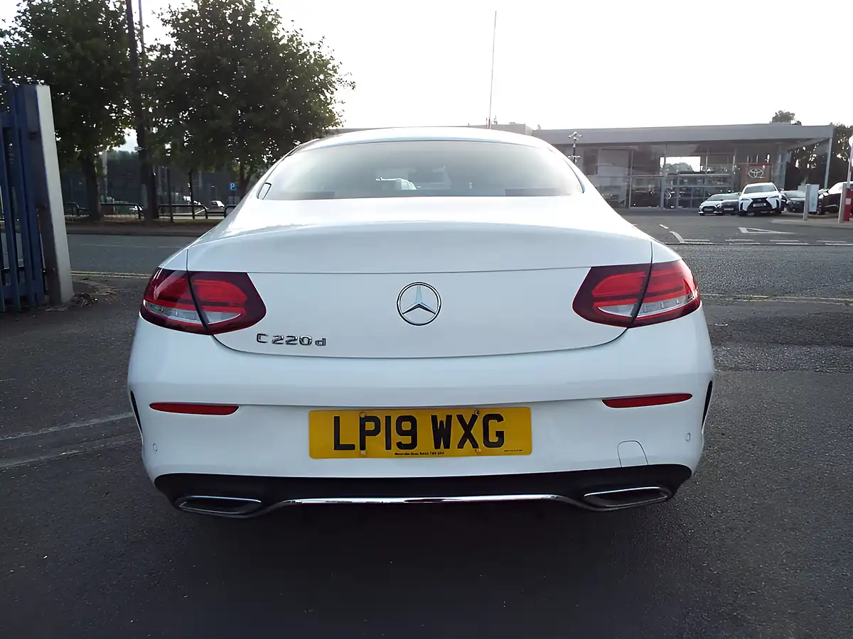 Used 2019 Mercedes-Benz C Class AMG Line White - Interior and Exterior details 6