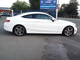 Used 2019 Mercedes-Benz C Class AMG Line White - Interior and Exterior details 8