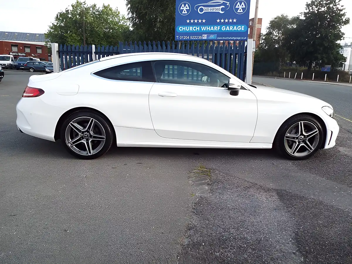 Used 2019 Mercedes-Benz C Class AMG Line White - Interior and Exterior details 8