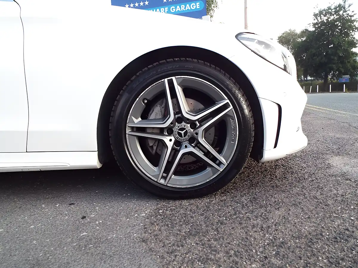 Used 2019 Mercedes-Benz C Class AMG Line White - Interior and Exterior details 9