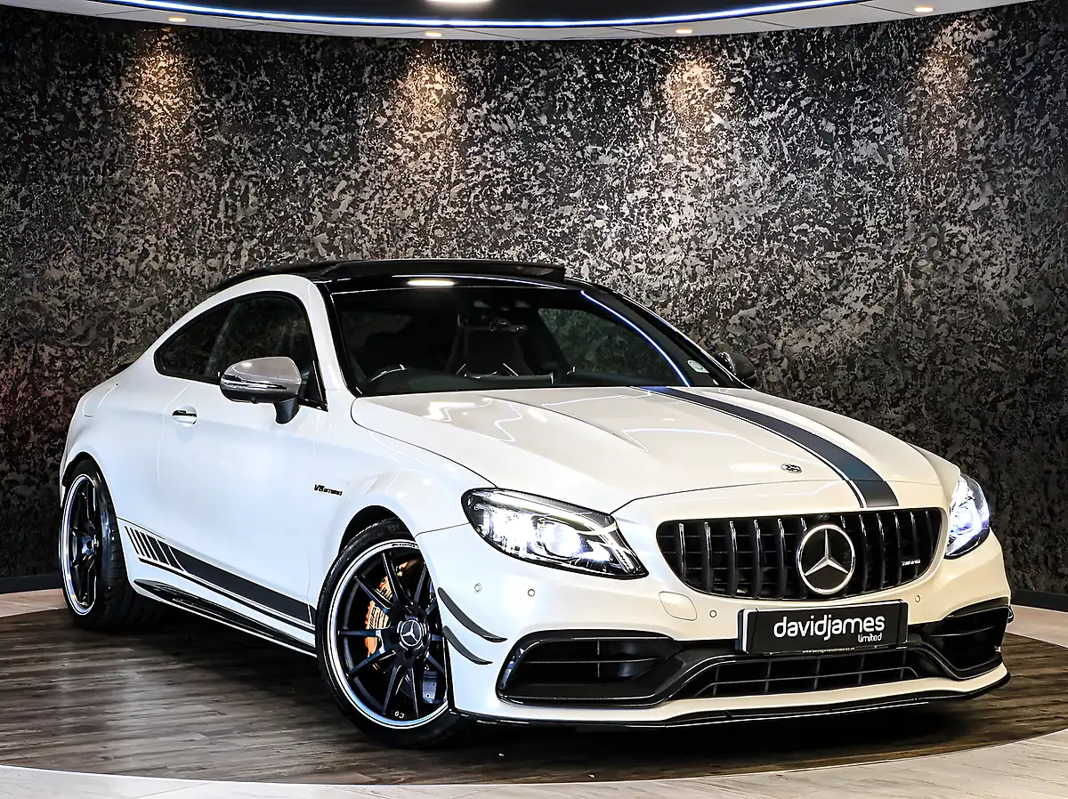 Used 2019 Mercedes-Benz C Class C63 AMG S White - Front View