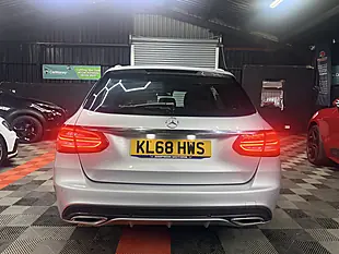 Used 2019 Mercedes-Benz C Class Nightfall Edition Silver - Interior and Exterior details 10