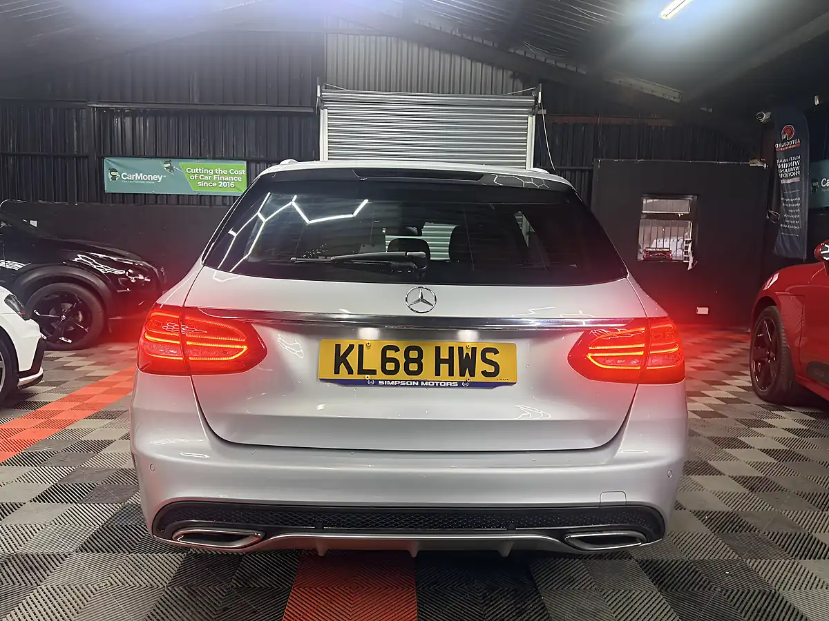Used 2019 Mercedes-Benz C Class Nightfall Edition Silver - Interior and Exterior details 10