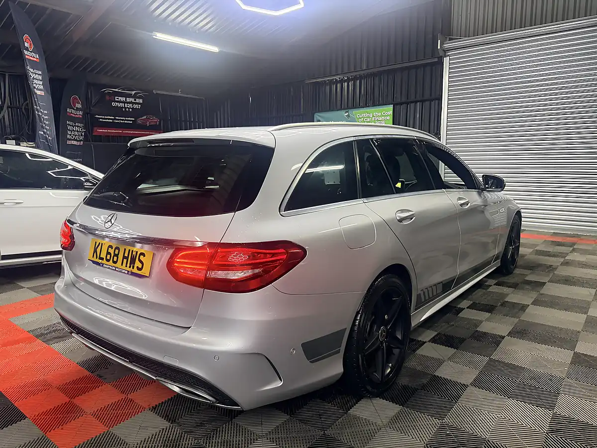 Used 2019 Mercedes-Benz C Class Nightfall Edition Silver - Interior and Exterior details 11