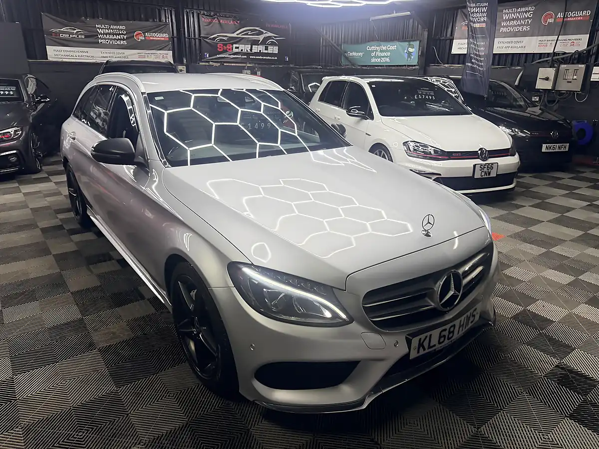 Used 2019 Mercedes-Benz C Class Nightfall Edition Silver - Interior and Exterior details 12