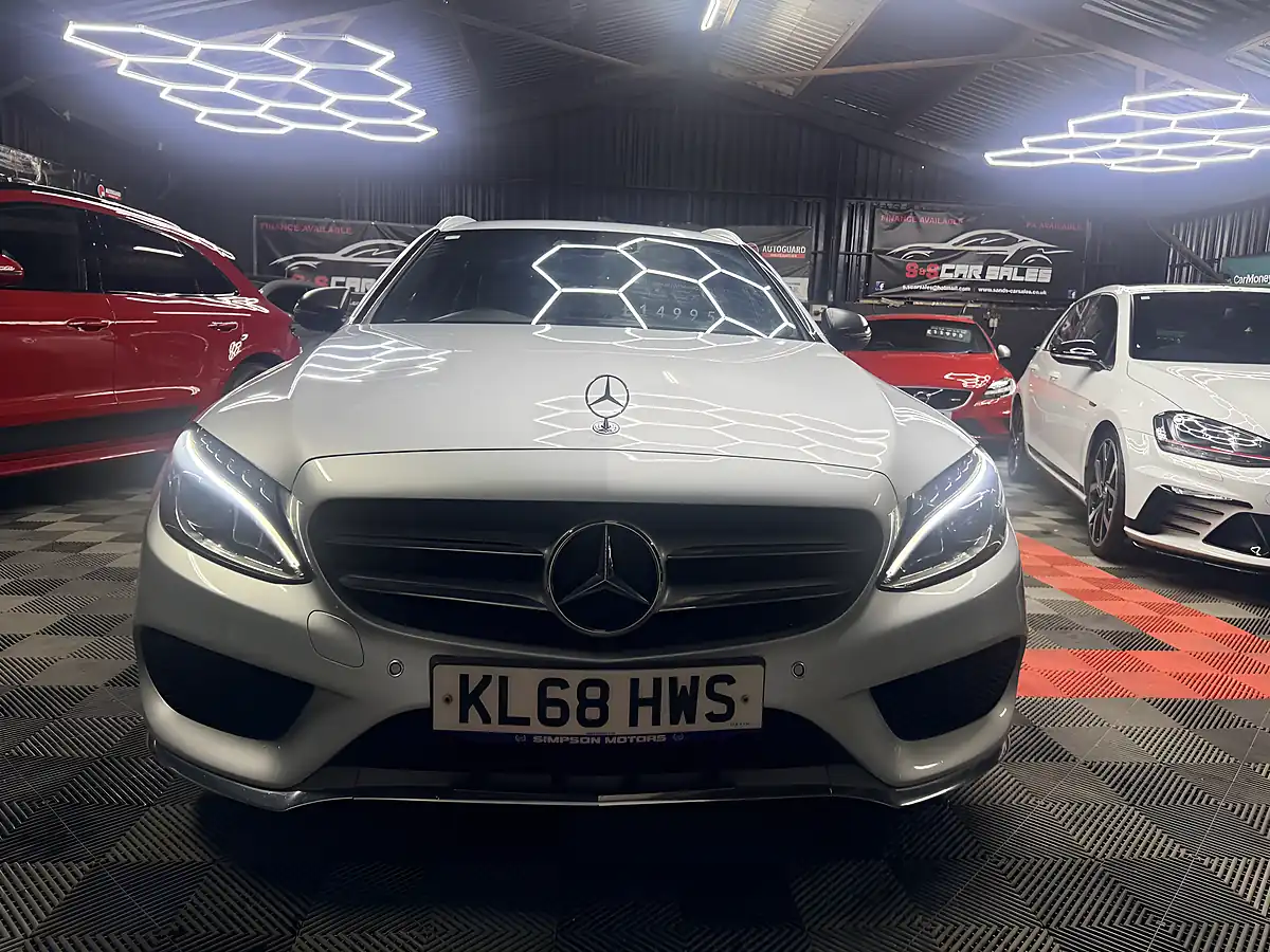 Used 2019 Mercedes-Benz C Class Nightfall Edition Silver - Interior and Exterior details 9