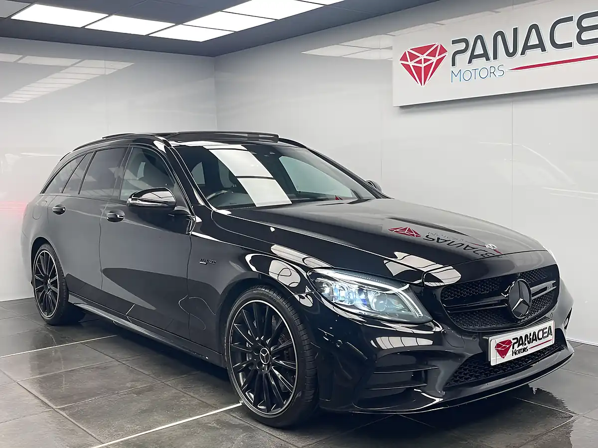 Used 2019 Mercedes-Benz C-Class Premium+ Black - Front View