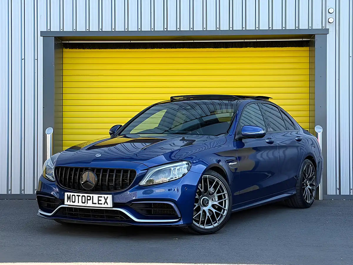 Used 2019 Mercedes-Benz C Class Premium Plus Blue - Front View
