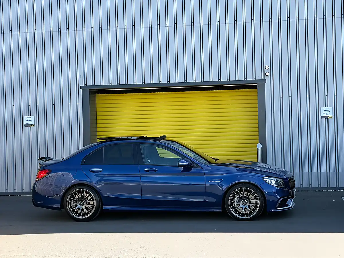 Used 2019 Mercedes-Benz C Class Premium Plus Blue - Interior and Exterior details 6