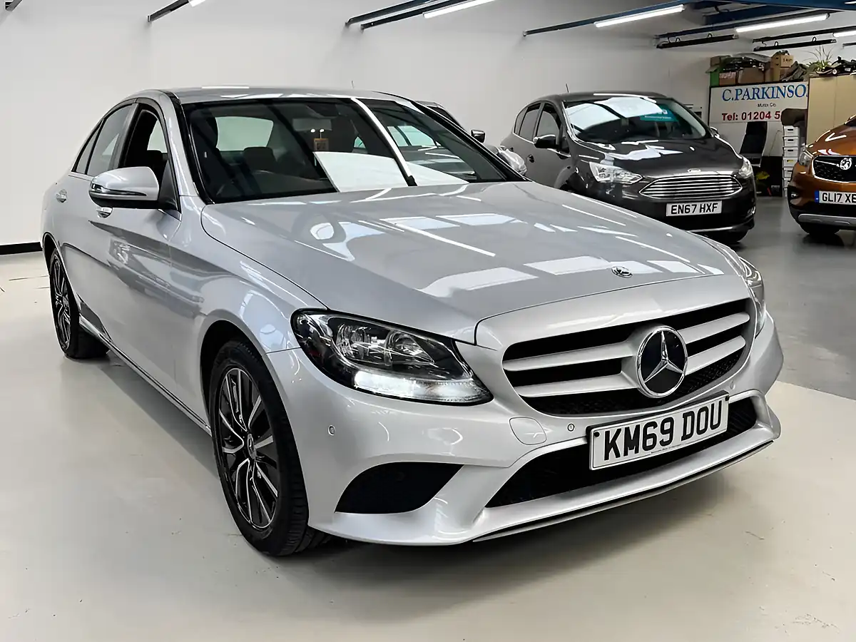 Used 2019 Mercedes-Benz C Class Se Silver - Interior and Exterior details 2