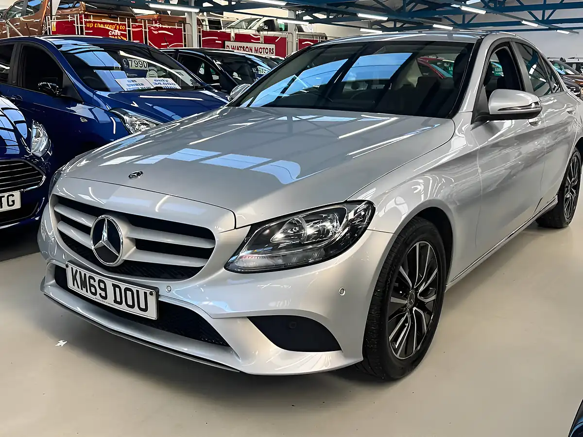 Used 2019 Mercedes-Benz C Class Se Silver - Interior and Exterior details 7