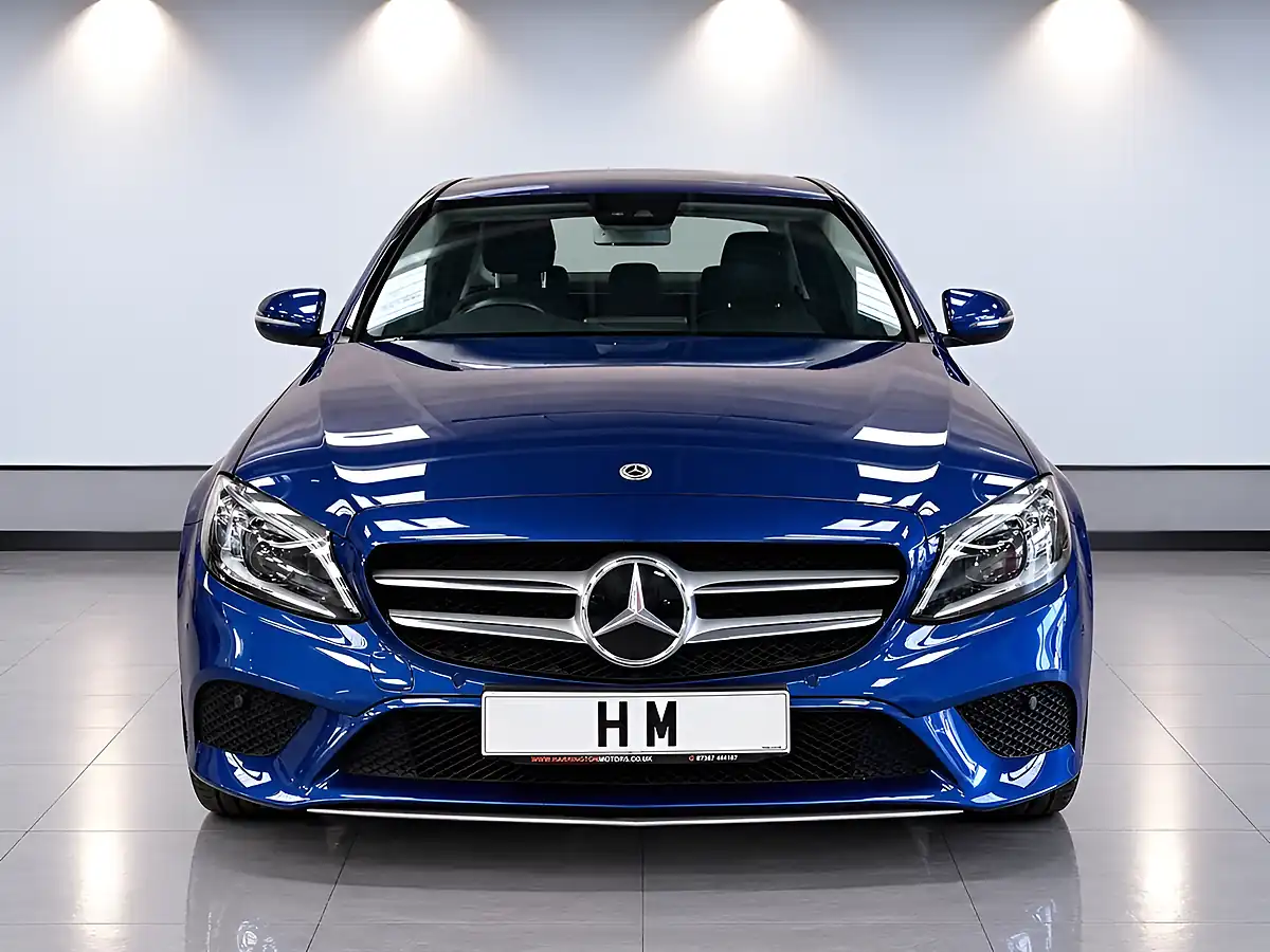 Used 2019 Mercedes-Benz C Class Sport Edition (premium) Blue - Interior and Exterior details 2