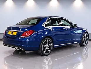 Used 2019 Mercedes-Benz C Class Sport Edition (premium) Blue - Interior and Exterior details 9
