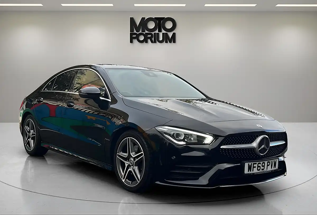 Used 2019 Mercedes-Benz Cla AMG Line Black - Front View