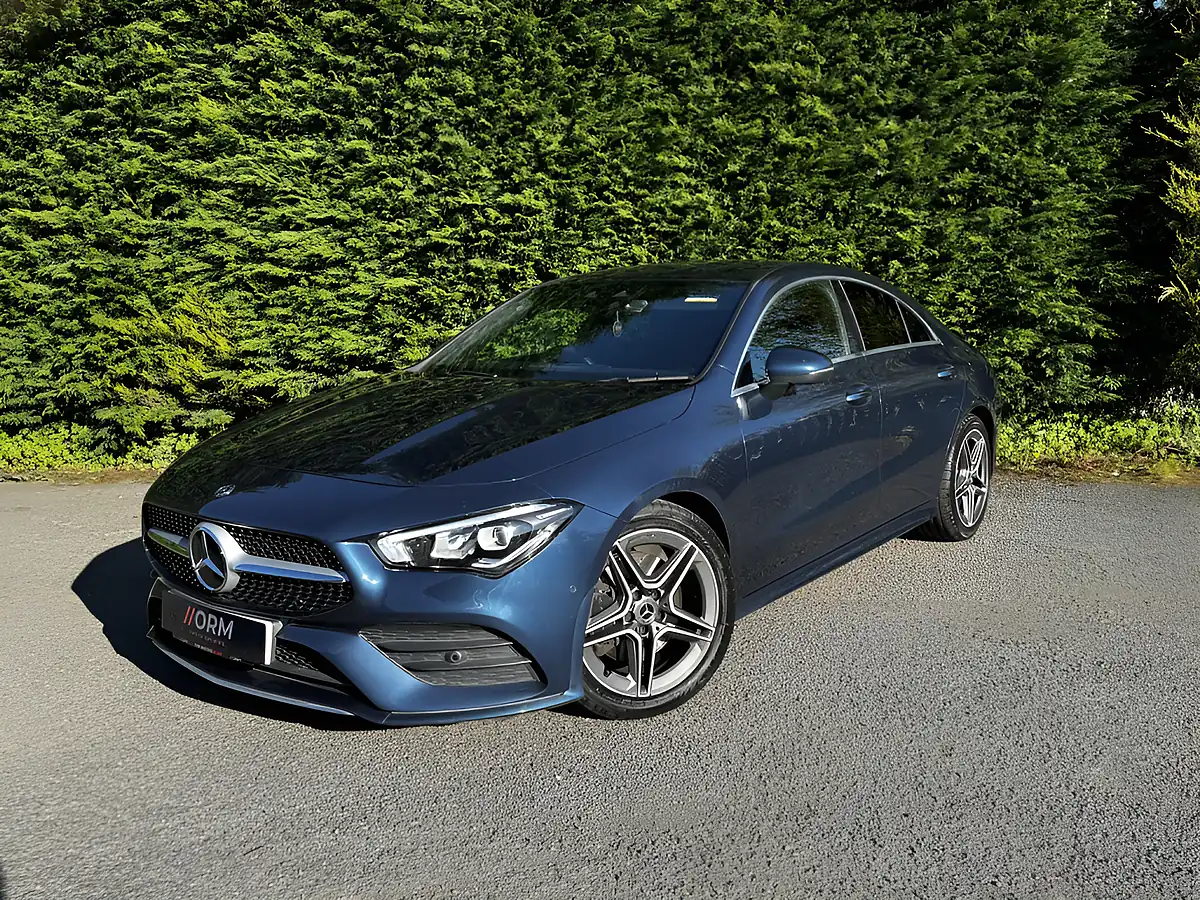 Used 2019 Mercedes-Benz Cla AMG Line Denim Blue - Front View