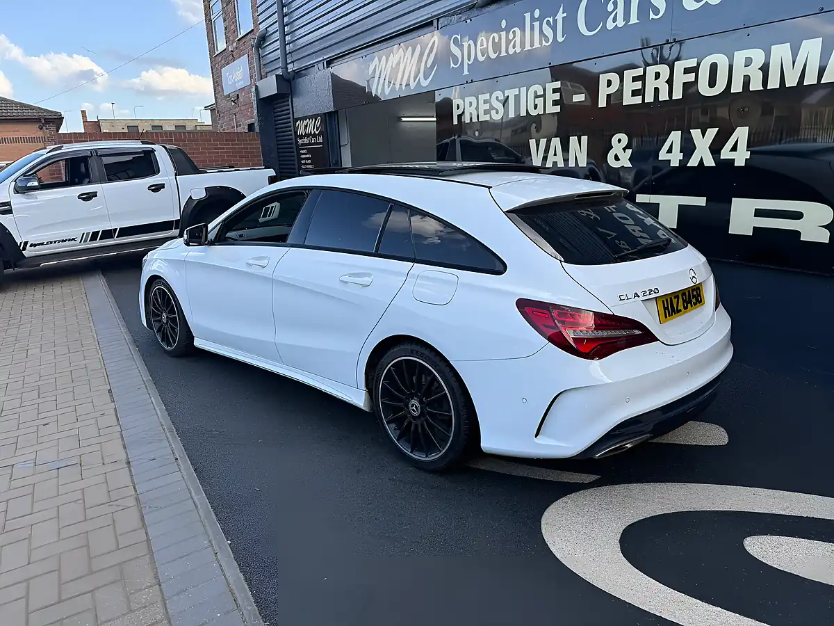 Used 2019 Mercedes-Benz Cla AMG Line Night Edition Plus Shooting Brake Polar White - Interior and Exterior details 4