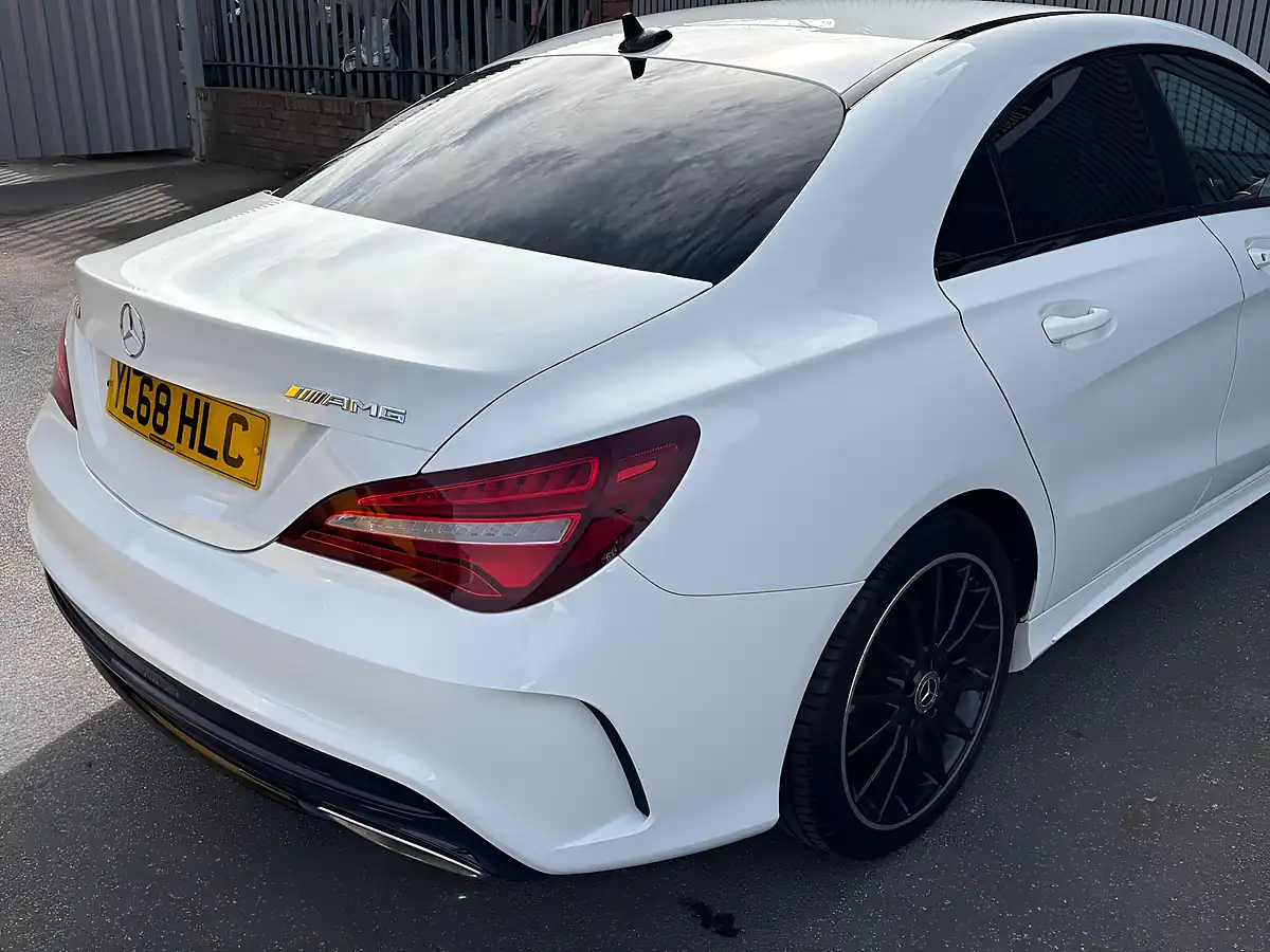 Used 2019 Mercedes-Benz Cla AMG Line Night Edition White - Interior and Exterior details 9