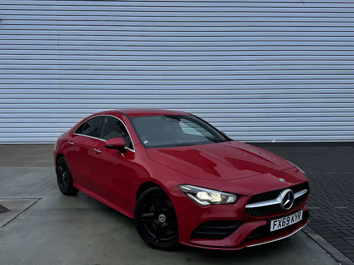 Used 2019 Mercedes-Benz Cla AMG Line Red - Front View