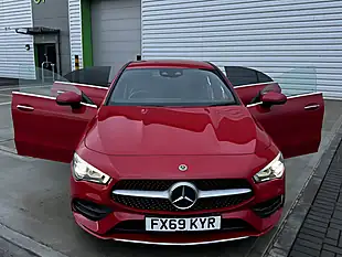 Used 2019 Mercedes-Benz Cla AMG Line Red - Interior and Exterior details 11