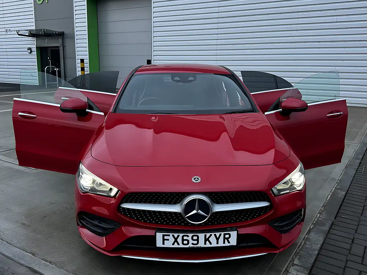 Used 2019 Mercedes-Benz Cla AMG Line Red - Interior and Exterior details 11