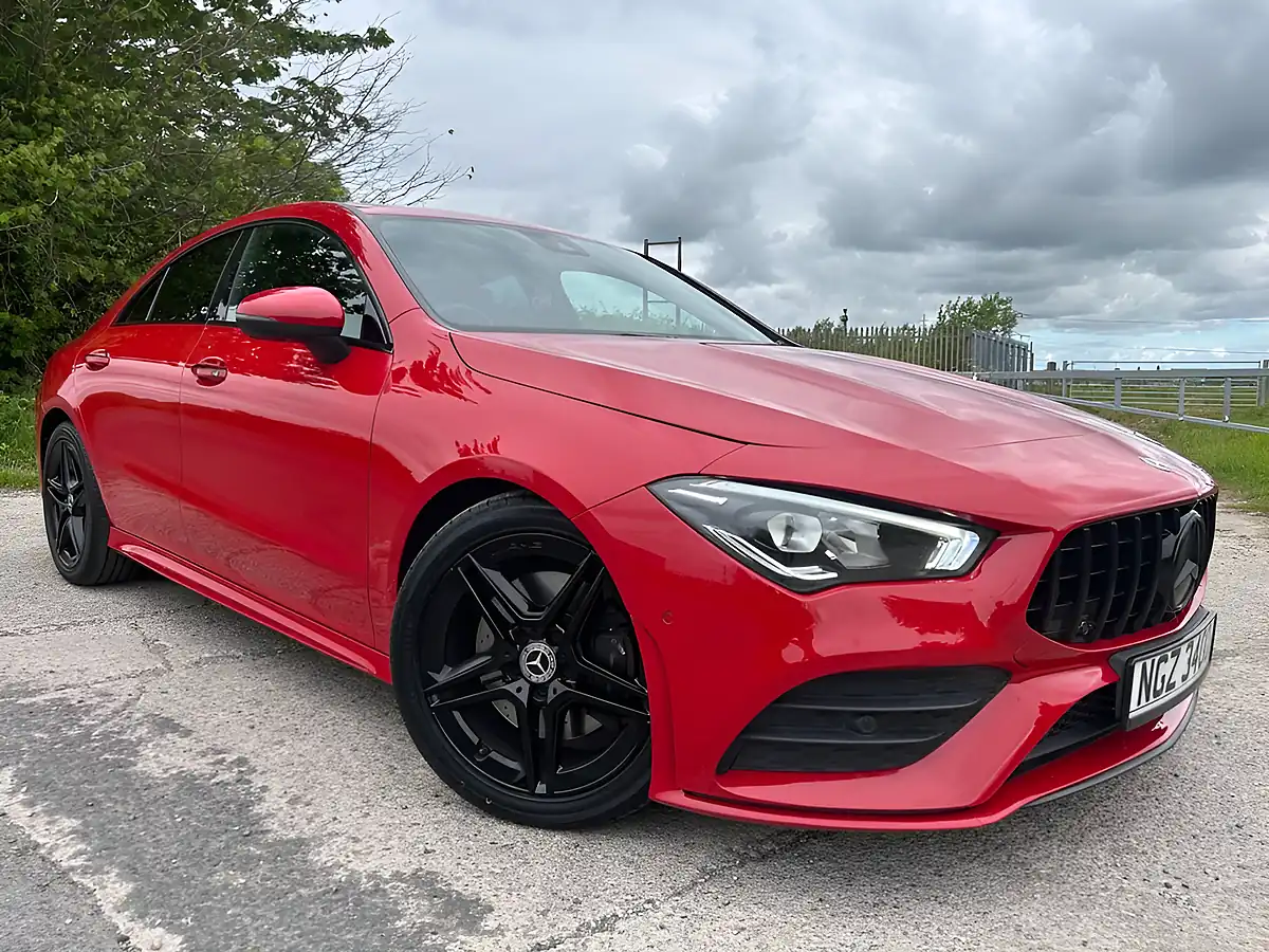 Used 2019 Mercedes-Benz Cla AMG Line Red - Front View