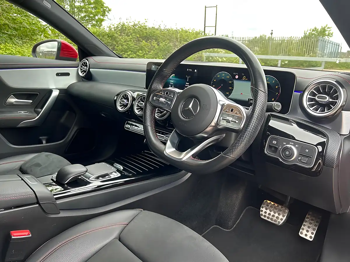 Used 2019 Mercedes-Benz Cla AMG Line Red - Interior and Exterior details 14