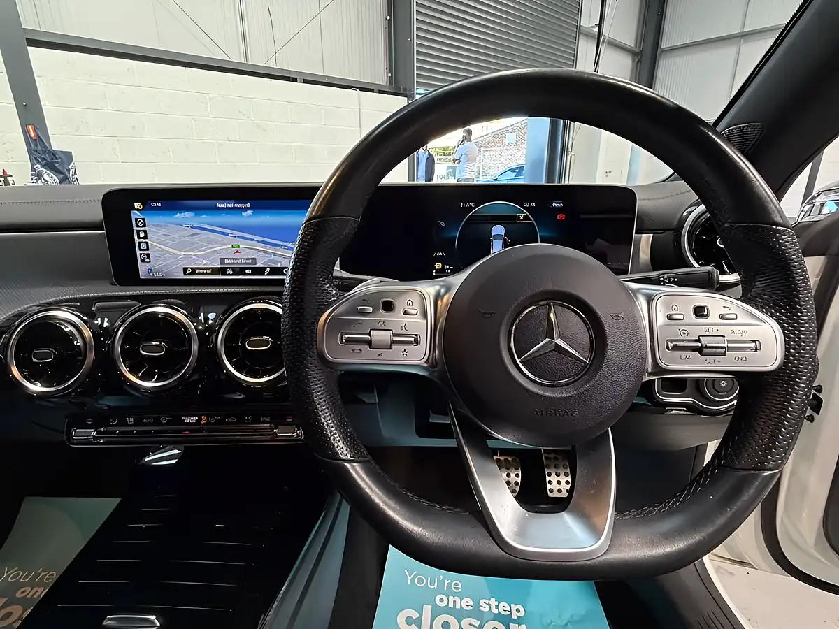 Used 2019 Mercedes-Benz Cla AMG Line White - Interior and Exterior details 13