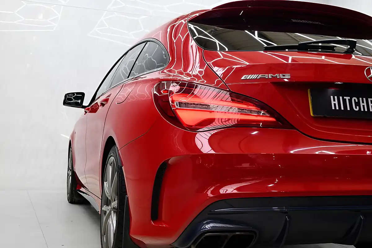 Used 2019 Mercedes-Benz Cla Night Edition Shooting Brake Red - Interior and Exterior details 10