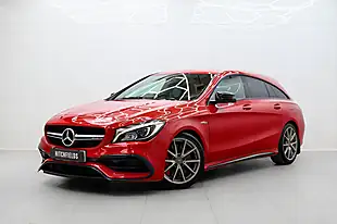 Used 2019 Mercedes-Benz Cla Night Edition Shooting Brake Red - Interior and Exterior details 4