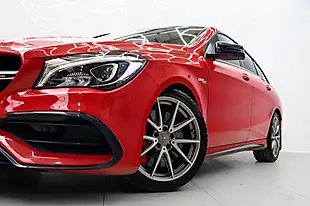Used 2019 Mercedes-Benz Cla Night Edition Shooting Brake Red - Interior and Exterior details 9