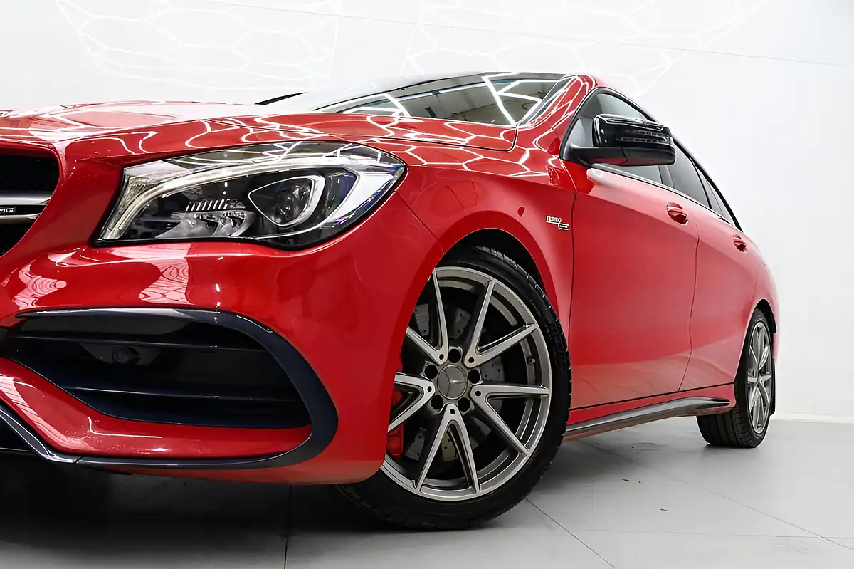 Used 2019 Mercedes-Benz Cla Night Edition Shooting Brake Red - Interior and Exterior details 9