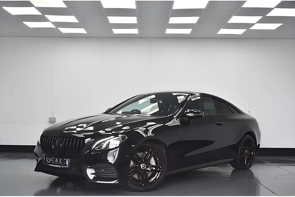 Used 2019 Mercedes-Benz E Class AMG Line Black - Front View