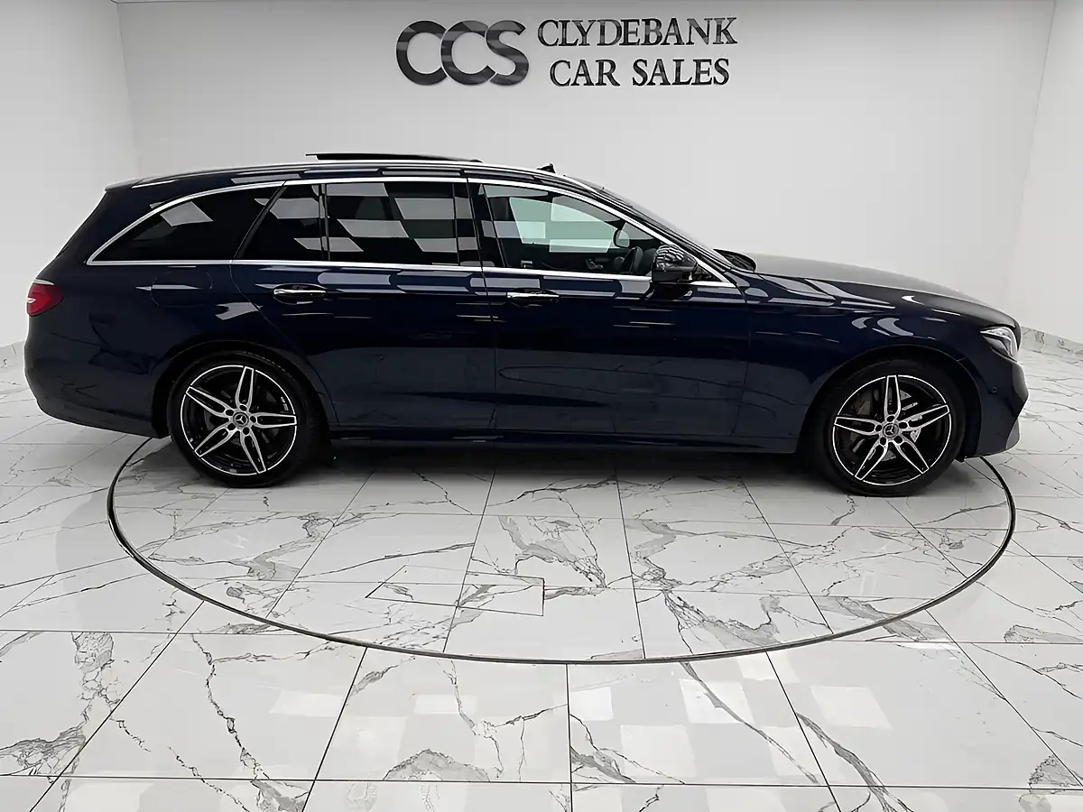 Used 2019 Mercedes-Benz E Class AMG Line Blue - Interior and Exterior details 2
