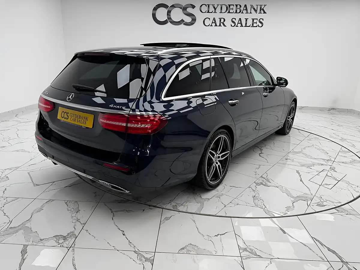 Used 2019 Mercedes-Benz E Class AMG Line Blue - Interior and Exterior details 3