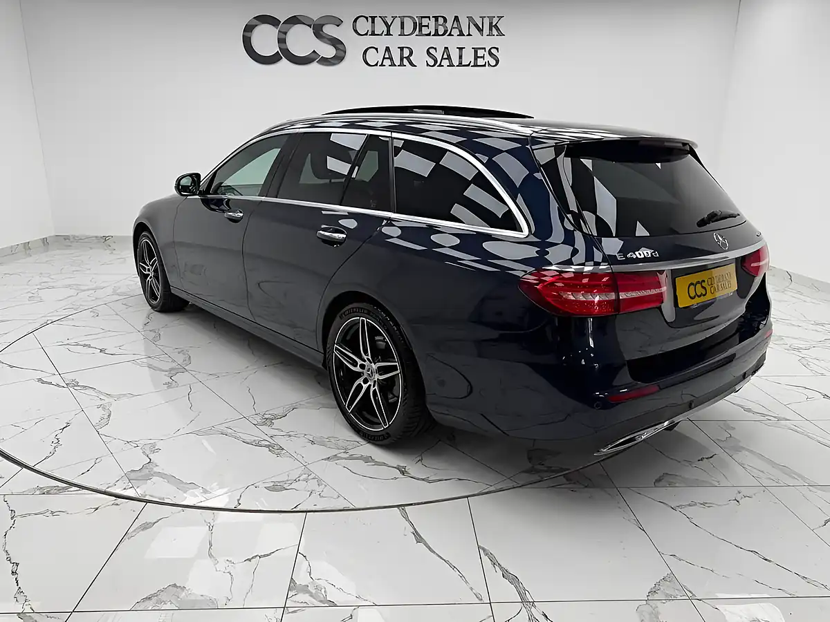 Used 2019 Mercedes-Benz E Class AMG Line Blue - Interior and Exterior details 5