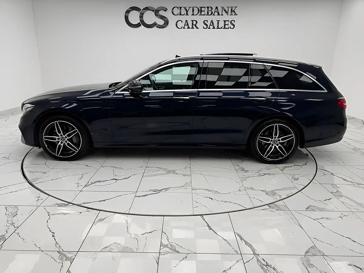 Used 2019 Mercedes-Benz E Class AMG Line Blue - Interior and Exterior details 6