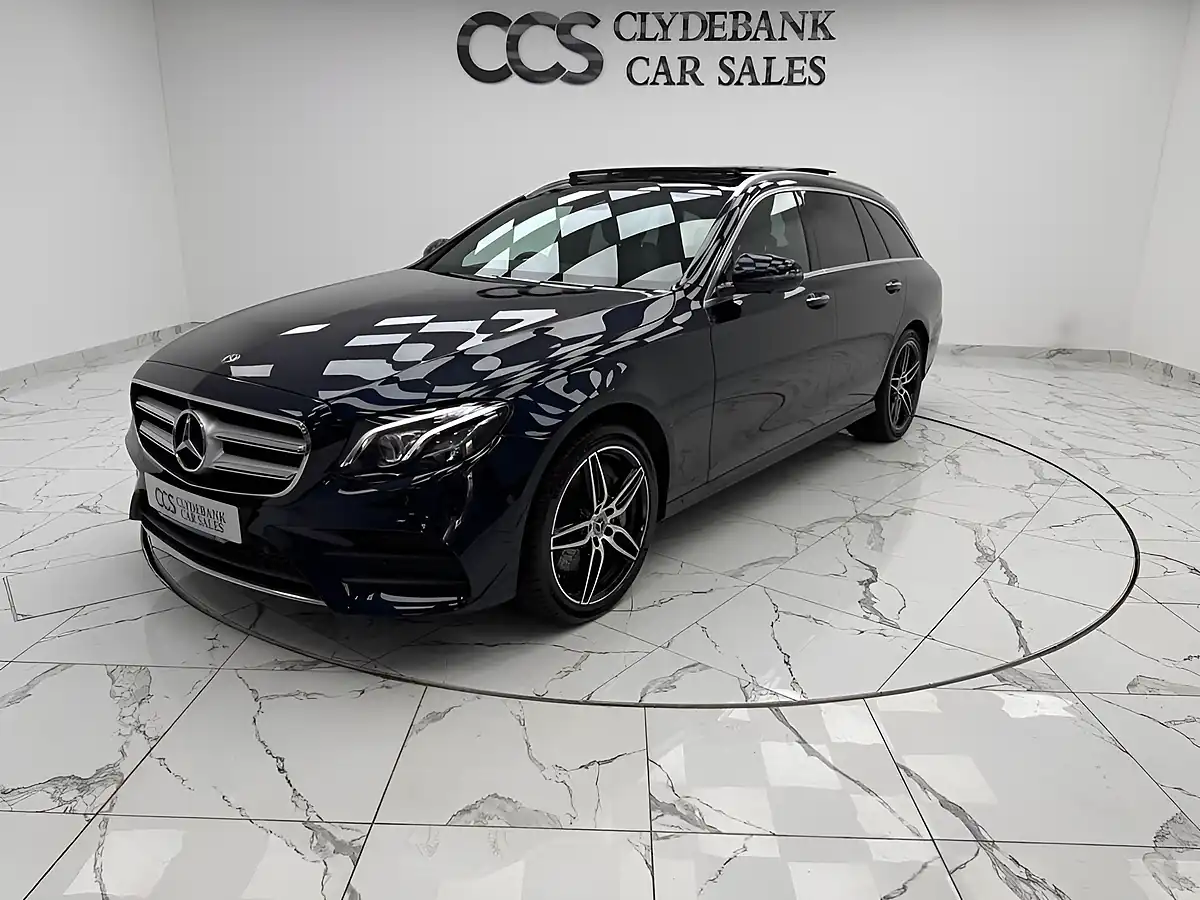 Used 2019 Mercedes-Benz E Class AMG Line Blue - Interior and Exterior details 7