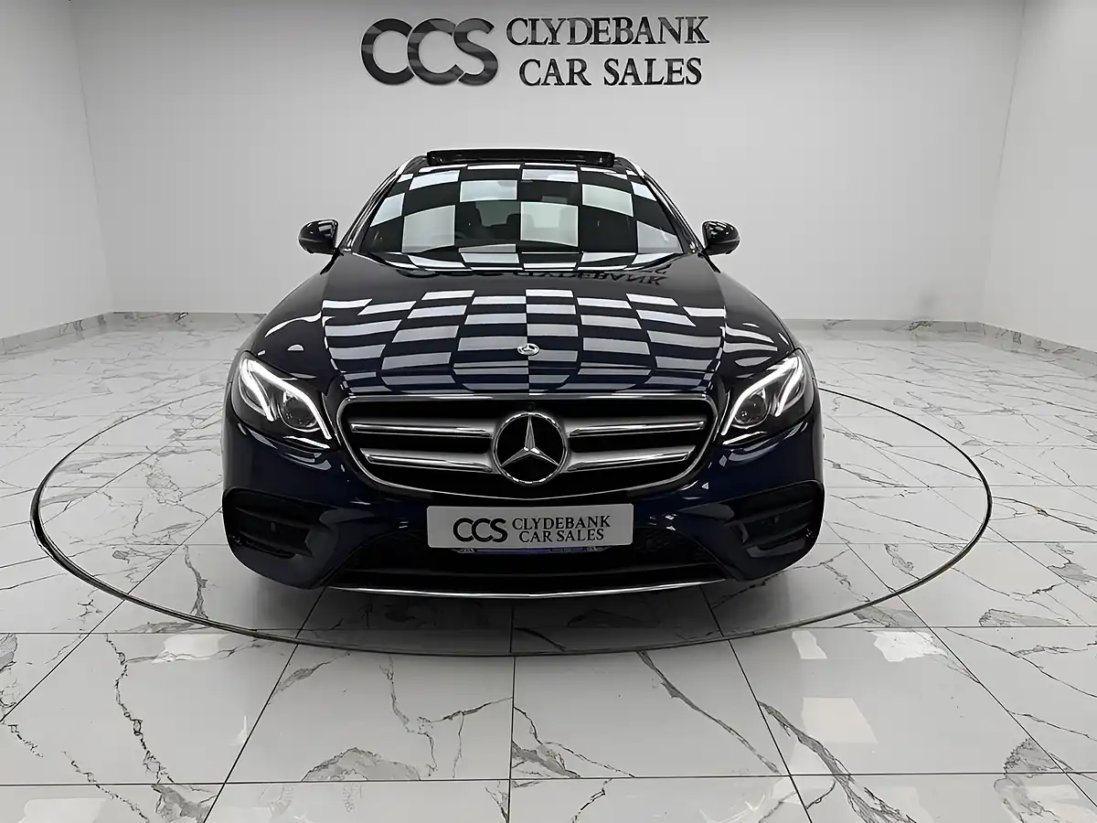 Used 2019 Mercedes-Benz E Class AMG Line Blue - Interior and Exterior details 8