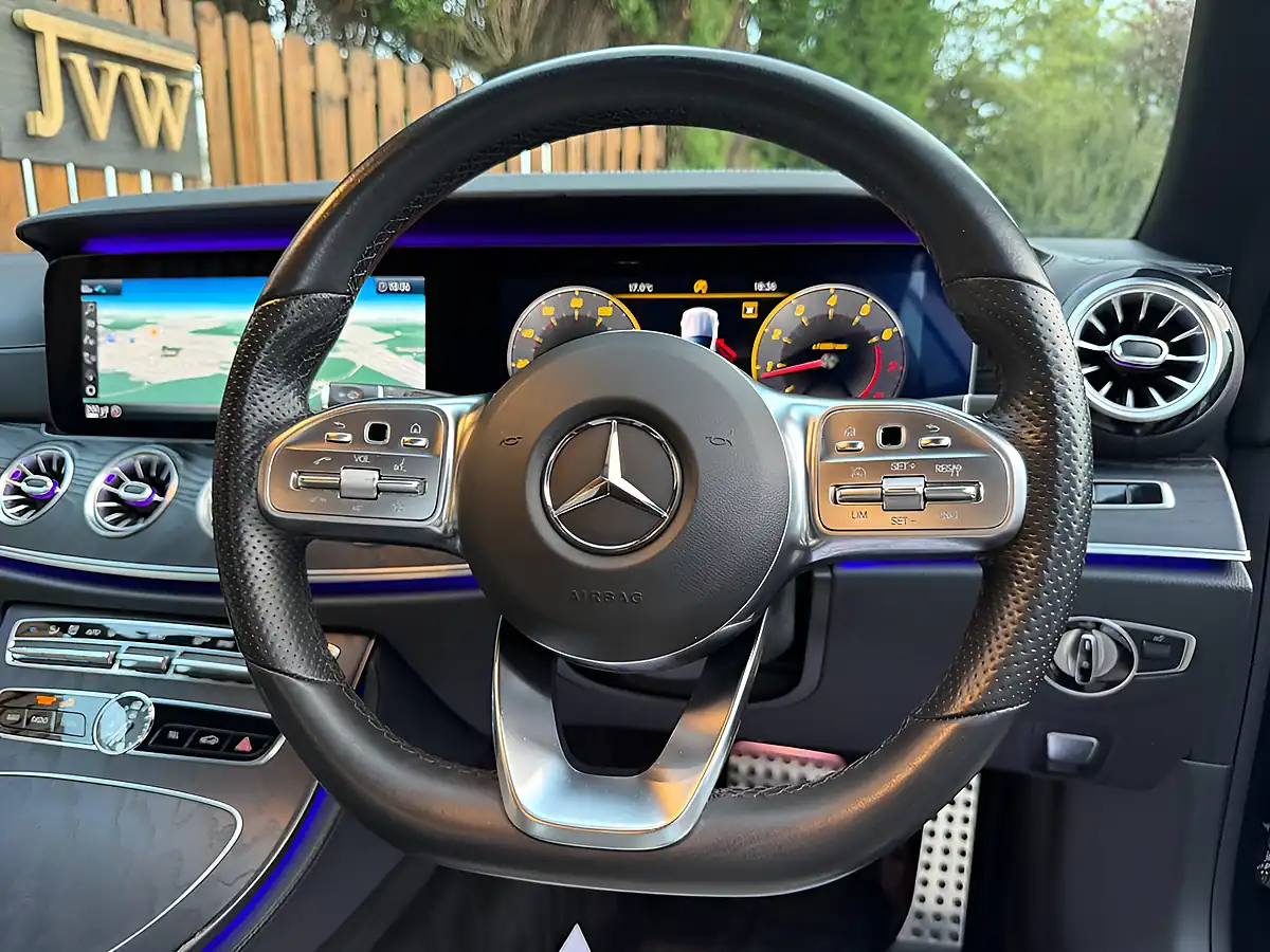 Used 2019 Mercedes-Benz E Class AMG Line Blue - Interior and Exterior details 15