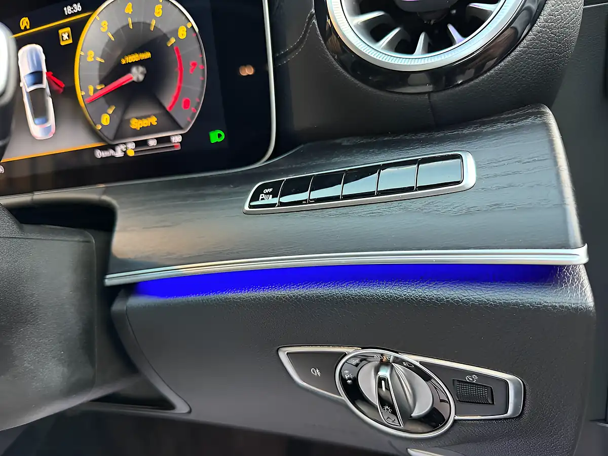 Used 2019 Mercedes-Benz E Class AMG Line Blue - Interior and Exterior details 16