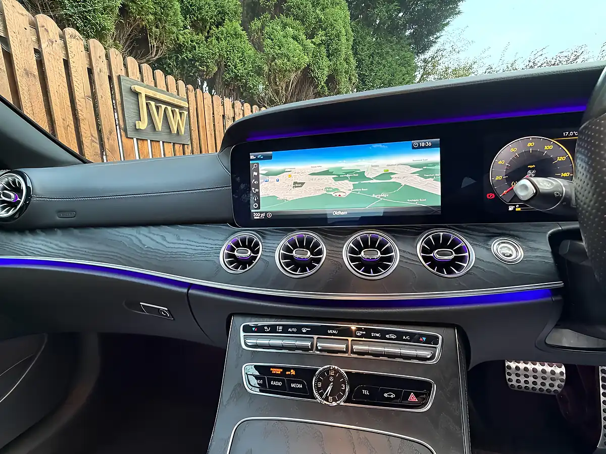 Used 2019 Mercedes-Benz E Class AMG Line Blue - Interior and Exterior details 8