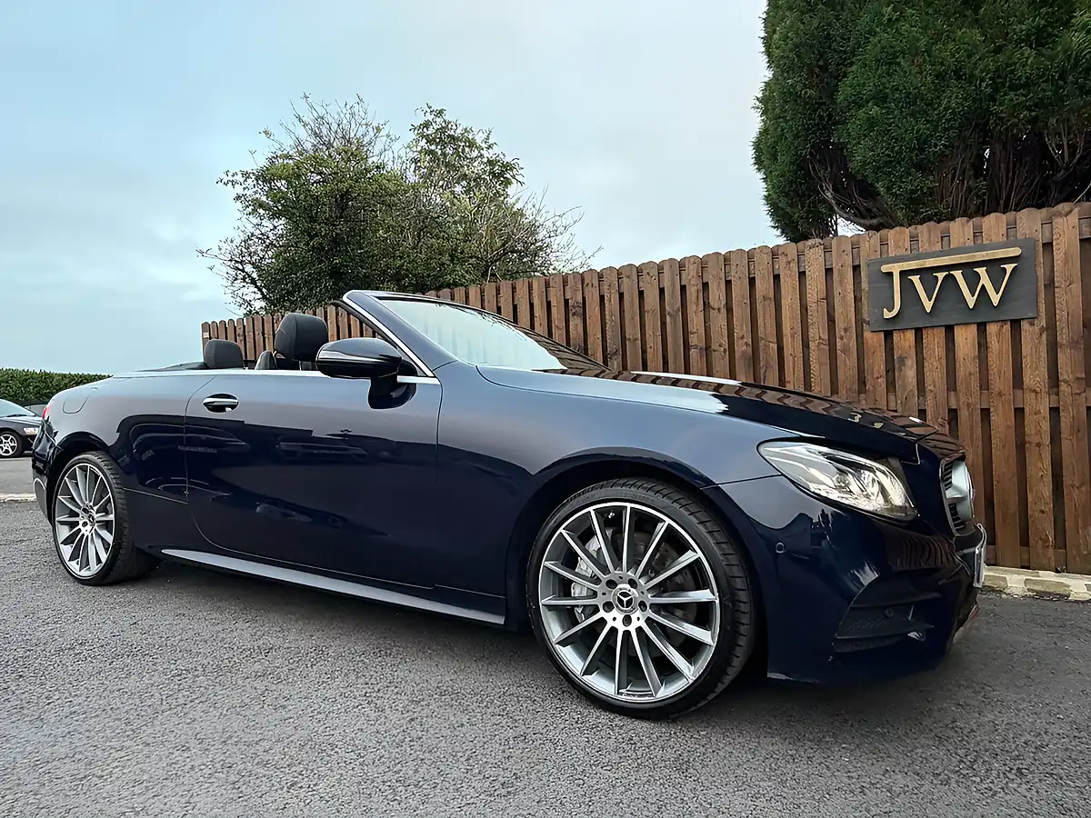 Used 2019 Mercedes-Benz E Class AMG Line Blue - Interior and Exterior details 9