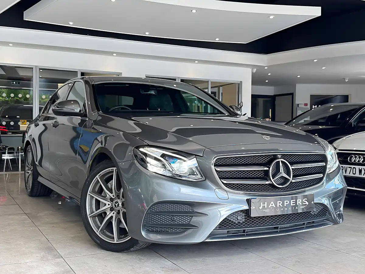 Used 2019 Mercedes-Benz E Class AMG Line Edition Grey - Front View