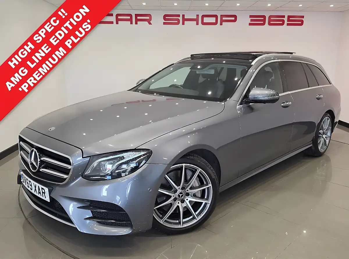 Used 2019 Mercedes-Benz E-Class AMG Line Edition (premium Plus) Selenite Grey - Front View